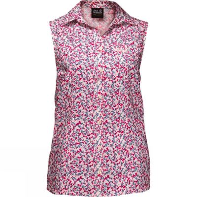 Camisa Jack Wolfskin Sonora Millefleur Sleeveless Mujer Rosas - Chile BDE781539